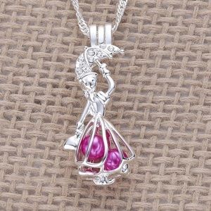 SALE! Disney Mary Poppins pearl cage necklace